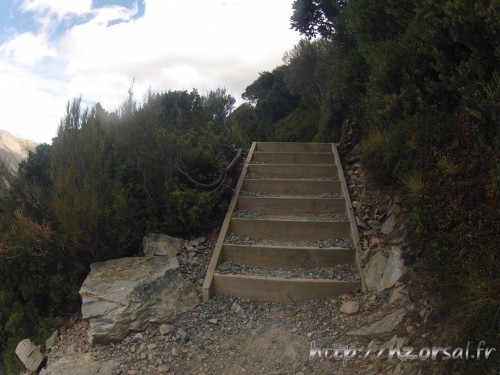 Escalier sur Sealy Tarn Track